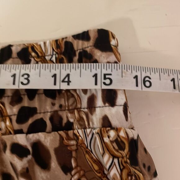 Medium Philosophy Republic pull on wide leg cheetah animal print flared pants - Picture 11 of 13